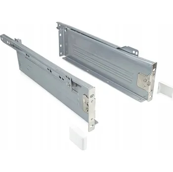 Pilová lišta Ocelová vodící lišta METALBOX, válečková, pro zásuvky s čelem, 86*270 popelavá, 25 kg