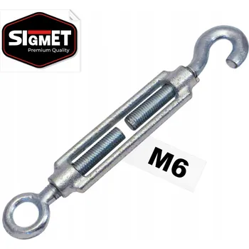 Šroub Šroub s okem a hákem M6 - napínák sítě