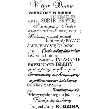 Obraz Dekorativní nálepka do obýváku Citát o rodině Inspirativní nápis 50x100