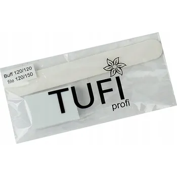 Jednorázová sada TUFI profi PREMIUM pilník zrnitost 120/150 a buffr 120/120 bílý