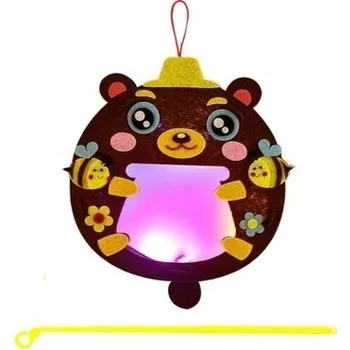 kreativní sada Kreativní umělecká sada pro rukodělné aktivity Lampion Medvídek dekorace plst