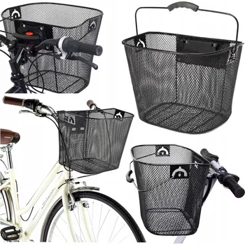 Košík na láhev Přední košík na kolo Verk Group Černý košík na kolo