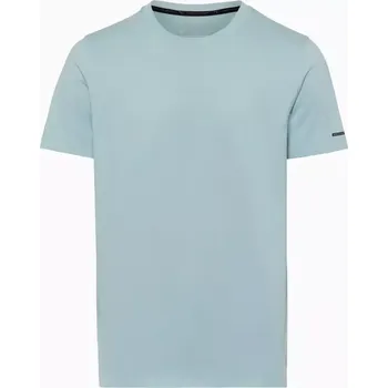 Pánské tričko PORSCHE DESIGN T-shirt Essential Tričko volnočasové sportovní s kulatým výstřihem a logem mátová zelená (Tričko s bočním rozparkem v regular fit střihu.)