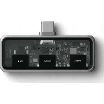 USB hub Satechi Mobile XR Hub s Audio - mobilní USB-C adaptér (1x USB-C 100W PD;
