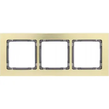 Rámeček trojitý Karlik zlatý