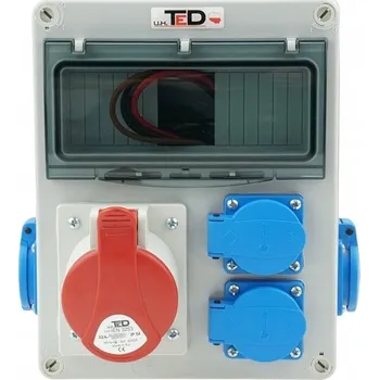 Rozvaděč STAVEBNÍ ROZVADĚČ SKŘÍŇ 1 X 400V 32A + 4 X 250V 16A IP54