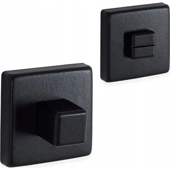 Dveřní kování SPODNÍ ŠTÍTEK ROZETA KE KLICE QUADRADO WC ČERNÁ