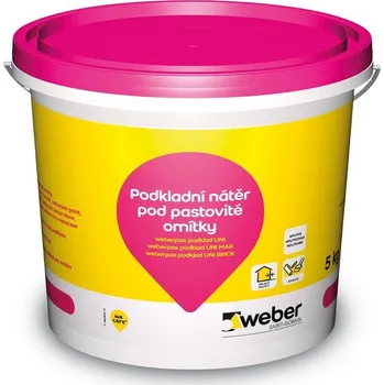 Penetrace Nátěr podkladový weber pas Uni bílý – 5 kg