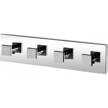 Věšák Háček na hmoždinky Bisk stříbrný