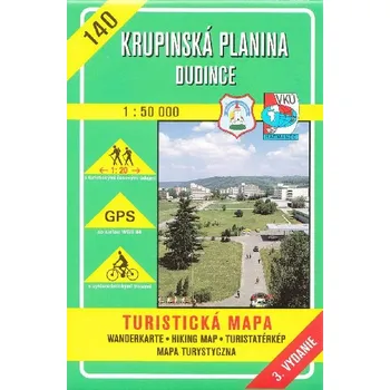 Krupinská planina - Dudince - turistická mapa VKÚ 1:50 000 číslo 140 - Vojenský kartografický ústav