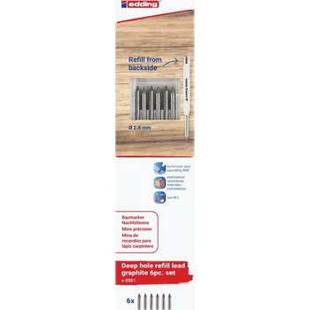 Edding Garphit 6er-Blister 4-8881-6-2112 náhradní hrot černá 1 sada