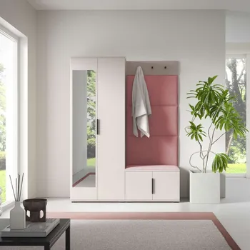 Předsíňová stěna Předsíňová stěna Bianco 3 - U/2 Barva panelů: Starorůžová - Trinity 23