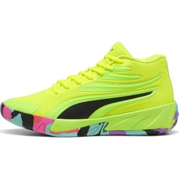 Pánská sálová obuv Pánská obuv na basket Puma COURT PRO MARBLE 9.5 Světle zelená, Mix, Černá