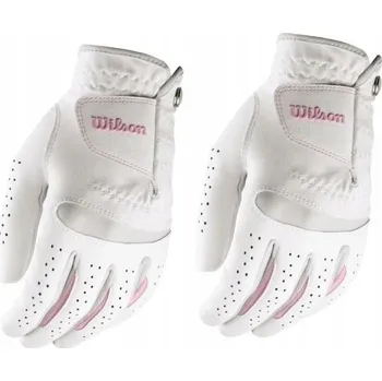 Rukavice Golfová rukavice Wilson Feel Plus (LH, vel L, dámská, 2-balení)