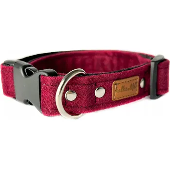 Obojek pro psa Odolný obojek pro psa - Višeň, XS, plastová spona