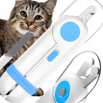 péče o drápky VELKÉ PODSVÍCENÉ KLEŠTĚ NA DRÁPKY PRO KOČKY PETGRAVITY S LED OSVĚTLENÍM