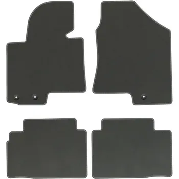 autokoberec Velurové autokoberce s upevněním v sadě Edecor