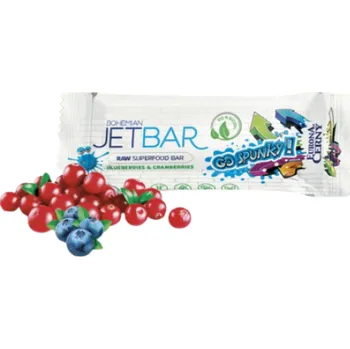 Eurona Borůvky & brusinky Bohemian jetbar 42 g (Rychlá svačinka pro zdravé mlsání)