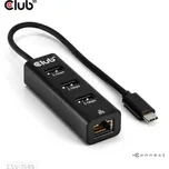 club3D USB-C® adaptér [1x USB-C® zástrčka - 4x interní USB 3.0 zásuvka 19-pólová, RJ45 zásuvka] CSV-1549 0.17 m
