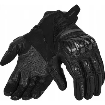 Moto rukavice Rukavice na motorku, silniční, cestovní, kůže carbon SECA SUMMER SHORT II XL
