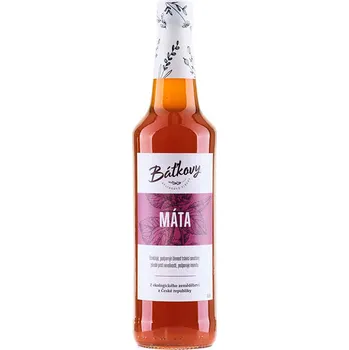 Sirup Báťkovy bylinkové sirupy Mátový sirup 500ml Báťkovy sirupy