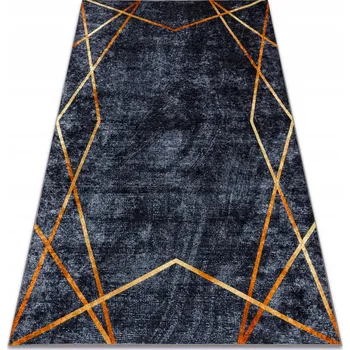 Koberec KOBEREC OMYVATELNÝ PROTISKLUZOVÝ 120x170 GEOMETRICKÝ světle šedý #BR337