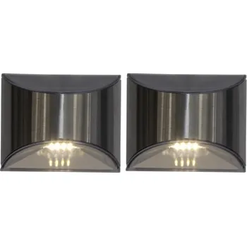 Venkovní osvětlení SADA 2 SOLÁRNÍCH KS NA ZEĎ SOLRANY WALLY IP44 SE SOUMRAKOVÝM SENZOREM