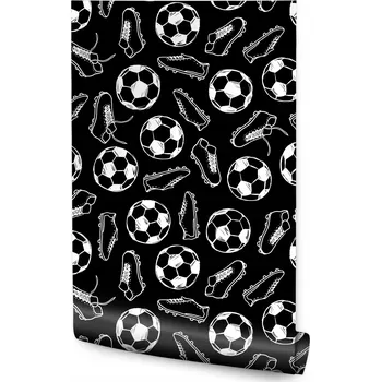 Fototapeta Tapeta pro teenagery Černobílá Fotbalový míč SPORT