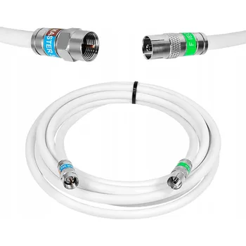 Anténní kabel ANTÉNNÍ KABEL WTYK F GNIAZDO TV KOAXIÁLNÍ KABEL 12m PREMIUM