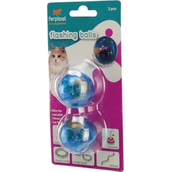 Hračka pro kočku Ferplast Labyrint hrací dráha - výhodná sada: náhradní míčky - 4 ks