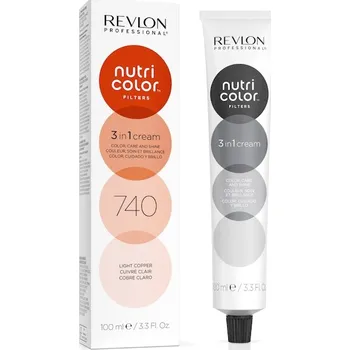 Barva na vlasy Revlon Professional - Nutri Color 3 in 1 Cream Nr. 740 Tónování vlasů 100 ml Hnědá unisex