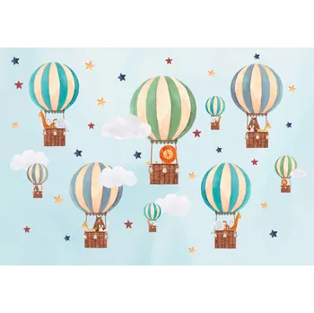 Fototapeta Fototapeta PRO DĚTI Zvířátka Balónky 208x146