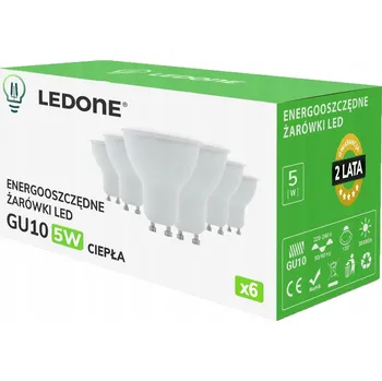 Žárovka 6x LED žárovka GU10 5W Teplá barva Premium Energeticky úsporná LED sada