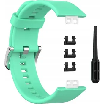 Příslušenství k chytrým hodinkám ŘEMÍNEK PRO HODINKY HUAWEI WATCH FIT ZELENÝ SILIKONOVÝ