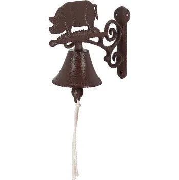 Domovní zvonek Zvonek dveřní s prasátkem PIG, litina, 10x19x21cm|Esschert Design