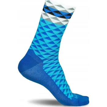 Pánské ponožky Cyklistické Ponožky Luxa Asymmetric Blue - S