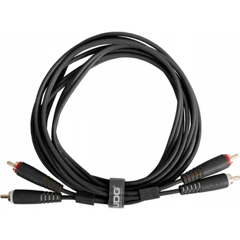 Audio kabel Kabel RCA - RCA UDG Ultimate Audio Cable Set RCA - RCA Černý Přímý 1,5 m