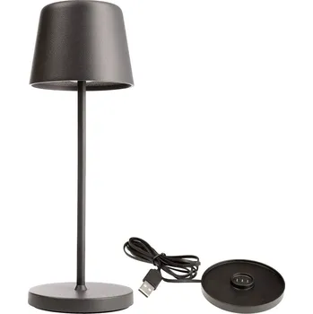 Lampička Deko Light 620209 Canis Mini Akumulátorová stolní LED lampa 2.3 W teplá bílá šedá