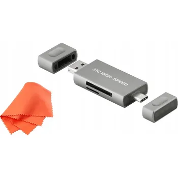 Čtečka paměťových karet Čtečka paměťových karet JJC USB / USB-C SD a microSD
