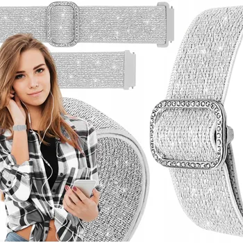Řemínek na hodinky Řemínek pro Devill Bianka 42mm chytré hodinky stříbrný řemínek 20mm s teleskopy