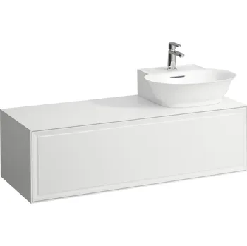 LAUFEN Laufen, Skříňka pod umyvadlo s 1 zásuvkou, s výřezem vpravo, pro umyvadla 816852, H4060860851701 Varianta: Bílá lesk