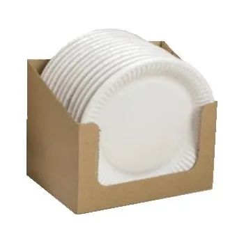 Talíř Papírové talíře bílé ekologické talířky sada 20ks