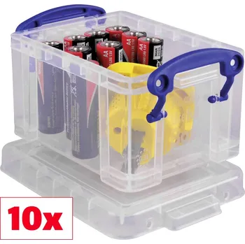 Úložný box Really Useful Box úložný box 0.3C transparentní 0.3 l (š x v x h) 120 x 65 x 85 mm 10 ks