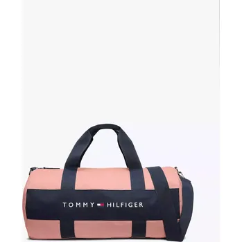 Kabelka Tommy Hilfiger velká sportovní taška Duffle starorůžová