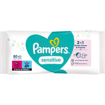Dětský vlhčený ubrousek Pampers Sensitive - 80 ks