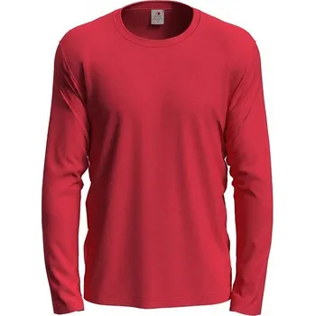 Pánské tričko Stedman Pánské Oeko-Tex tričko Stedman s dlouhým rukávem 160g/m Barva: červená skarletová, Velikost: XXL S240