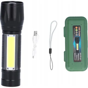 Svítilna LED TAKTICKÁ SVÍTILNA NABÍJECÍ USB