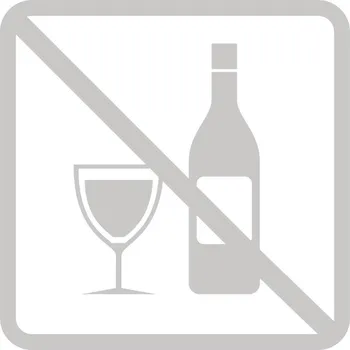 Samolepicí dekorace na vozidlo Samolepka ZÁKAZ PITÍ ALKOHOLU 10x10 | mléčná | Fólie s efektem námrazy