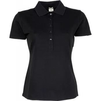 Dámské tričko Luxusní dámská strečová polokošile Tee Jays Barva: Černá, Velikost: XXL TJ145