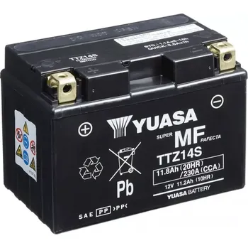 Autobaterie YUASA TTZ14S-BS 12V 11,2Ah 230A motobaterie - originální